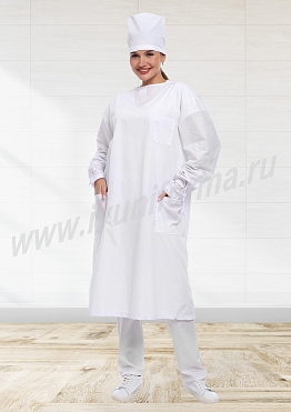 Халат женский для хирурга арт. М-20-77-ТС